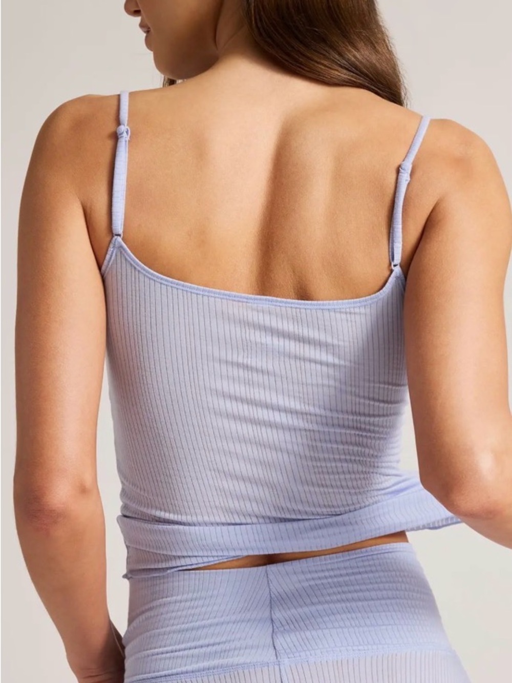 Negative Underwear Ribbed Spaghetti Camisole - powder blue